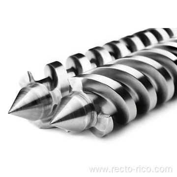 PE extrusion conical screw barrel